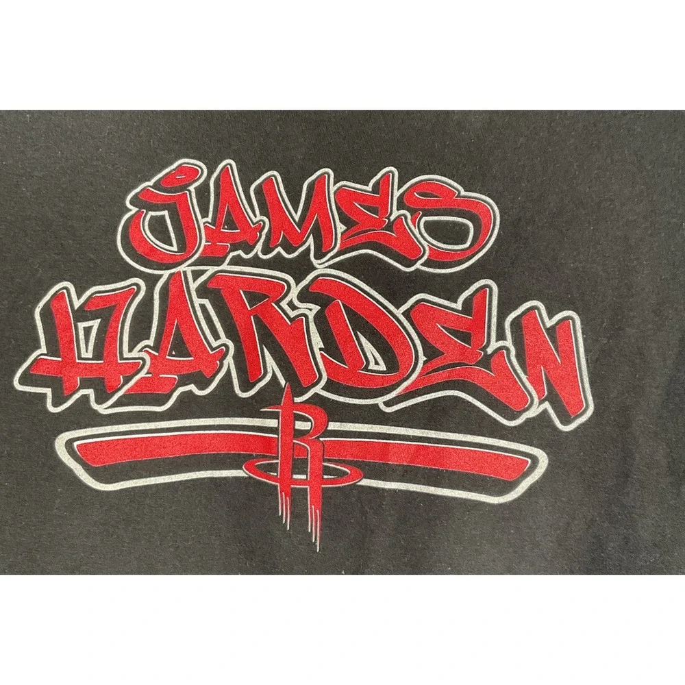 NWT Women's Fanatics Houston Rockets James Harden Black V-Neck T-Shirt‎ - XL